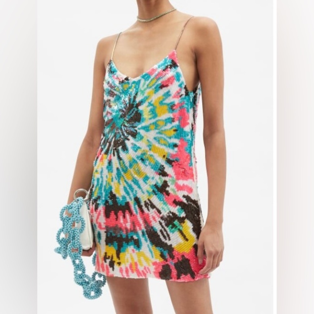 Ashish Tie Dye-sequinned Georgette
Mini Dress